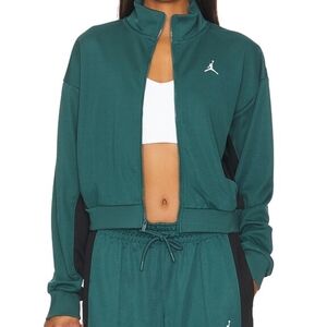 Jordan Zip Up Track Jacket Ozidixing Green Black Nwot Womens Size Small